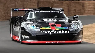 1997 Porsche 911 GT1 Evolution - Accelerations & Turbo Sounds!