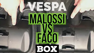 vespa MALOSSI vs FACO box | unboxing |
