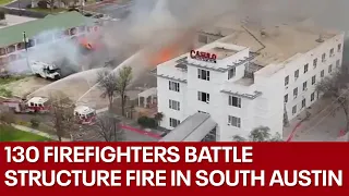 Abandoned 3-story building fire spreads to hotel in South Austin | FOX 7 Austin