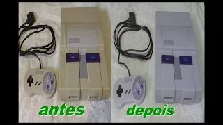 Como tirar o amarelo do SNES e Deixar Branco de Novo