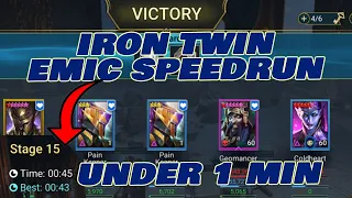 IT TURNED OUT ITS FAST AS LIGHTNING! EMIC TEAMS CAN SPEEDRUN IRON TWINS!