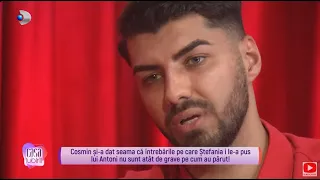 Casa Iubirii - Cosmin a ajuns la concluzia ca s-a pripit sa o judece pe Stefania: ,,Am interpretat"