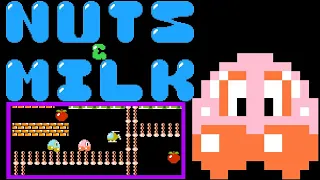 Nuts & Milk (FC · Famicom) version | 50-round 1 Player Game A, Game B and Game Editor session 🎮