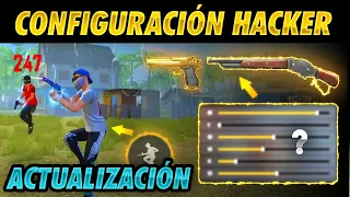 Las 10 MEJORES CONFIGURACIONES ⚙ para LEVANTAR MIRA en la NUEVA ACTUALIZACION de FREE FIRE 📲