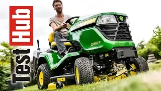 Traktorek ogrodowy John Deere X350R prezentacja