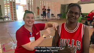 Talking about the COVID 19 vaccine in the NT