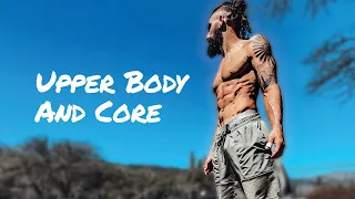 Upper Body & Core Workout at home (Tough Beginner Follow Along)