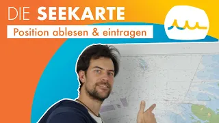 Arbeiten mit der Seekarte (Position eintragen/ablesen, Entfernung messen)