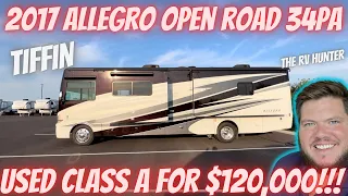 2017 Allegro Open Road 34PA | $120,000 Used Class A Motorhome