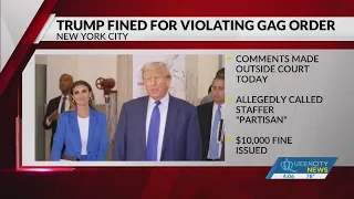 Trump fined for violating gag order