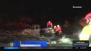 Crews make several swift-water rescues during heavy rain across Southland