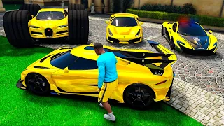 ROUBANDO CARROS BILIONÁRIOS NO GTA 5