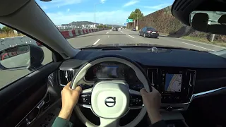 2021 Volvo S90 B5 POV test drive