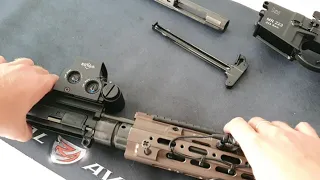 [GUNS & GEAR] HK MR223 w/GEISSELE SMR - instalacja latarki i chwytu oraz system gazowy
