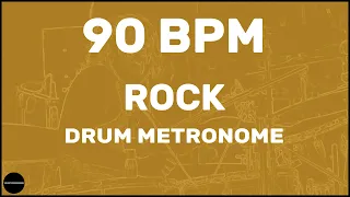 Rock | Drum Metronome Loop | 90 BPM