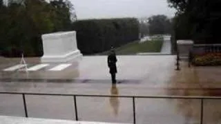 Lightning strikes close to Tomb of the Unknown