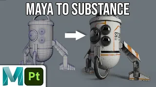 Exporting 3D Models from Maya to Texture in Substance Painter