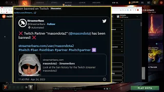 Gorgc reacts to Mason getting BANNED on Twitch