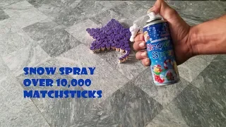 Snow spray vs Matches Reaction| By HBB