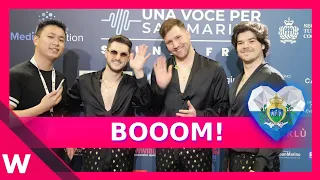 🇸🇲 Booom! - "Dance like this" Interview | Una Voce per San Marino 2024