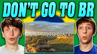 American Guys React to Don't Go To Brazil (GRINGOS REAGEM)