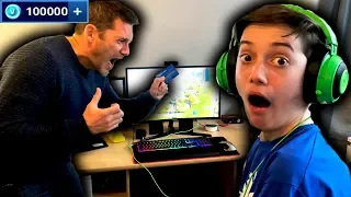 Kid spends £5000 On Fortnite Battle Royale! (Buying To Tier 100!)