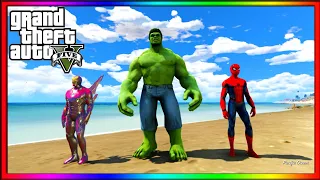 *AVENGERS* rob the Bank!!!! in GTA 5