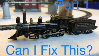 N scale Bachmann 4-4-0 repair (part1)