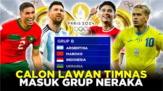 CALON LAWAN TIMNAS U23 JIKA LOLOS OLIMPIADE PARIS! MASUK GRUP NERAKA KESEMPATAN REMATCH VS ARGENTINA