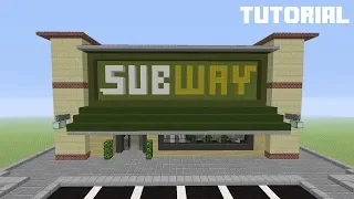 Minecraft Tutorial: How To Build Subway (Restaurant)