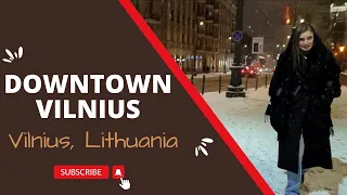 Downtown Vilnius, Lithuania 4K HDR