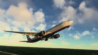 Microsoft Flight Simulator 2020. Pulkovo-Tallinn. A330-900. Aeroflot. 4K