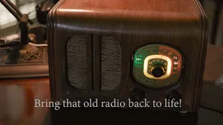How to transform a unusable vintage radio into a working prop using bluetooth