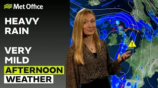 15/02/24 – quite heavy rain to come – Afternoon Weather Forecast UK – Met Office Weather