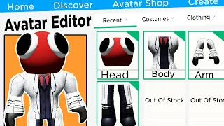 How to make Red From Rainbow Friends Avatar in Roblox