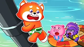 Police Rescue In Flooded Roads 🚓🚨🛟 Kids Songs And Nursery Rhymes | Video for Kids by Lucky Zee Zee