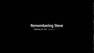 Steve Jobs  Remembering Steve October 5, 2012 (a worthwhile 40 seconds)