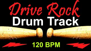 Drive Rock Drum Track 120 BPM Drum Beat for Bass Guitar Backing Tracks Drum Beats Instrumental