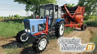 ПЕРВАЯ УБОРКА УРОЖАЯ! КУПИЛ ТЮКОВЩИК ДЛЯ СОЛОМЫ! СЕЛО МОЛОКОВО FARMING SIMULATOR 19