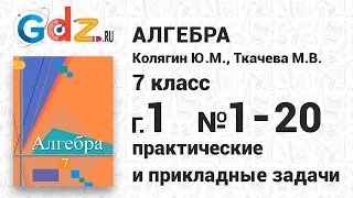 Практические задачи § 1 № 1-20 - Алгебра 7 класс Колягин