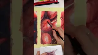 What you can do with watercolor pencils! #watercolorpencil #watercolorpencils #artshorts