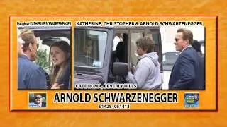Arnold Schwarzenegger Explains to Daughter Katherine, & Son Chris S1428
