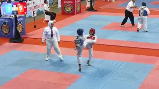 pertandingan Jogjakarta Taekwondo International Open 2023 (Biru) juara 2 🥈