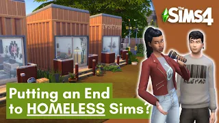 Tiny House Homeless Community | Communal Living Sims 4 Speed Build