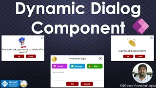 Dynamic Dialog Component in Power Apps