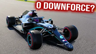 What If F1 Cars Had *LITERALLY* No Downforce At All?