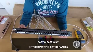 Terminating Patch Panel - How to do it fast and easy