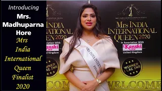 MADHUPARNA  - MRS INDIA INTERNATIONAL QUEEN 2020 FINALIST, INTRODUCTION ROUND