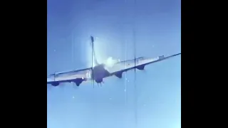 Bf-110 G Attacking an B-17 Fortress 1944 | Improved Footage