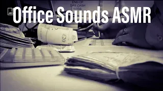 Office sounds - Counting money and Paperwork | ASMR